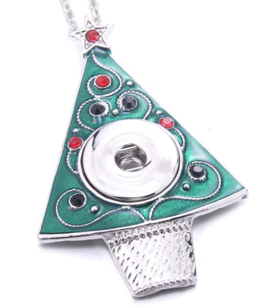 Christmas Tree Pendant with 80cm chain