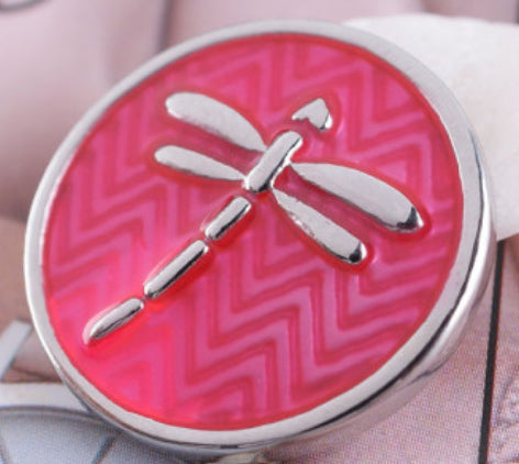 18mm Dragonfly Rose Red Snap Chunk