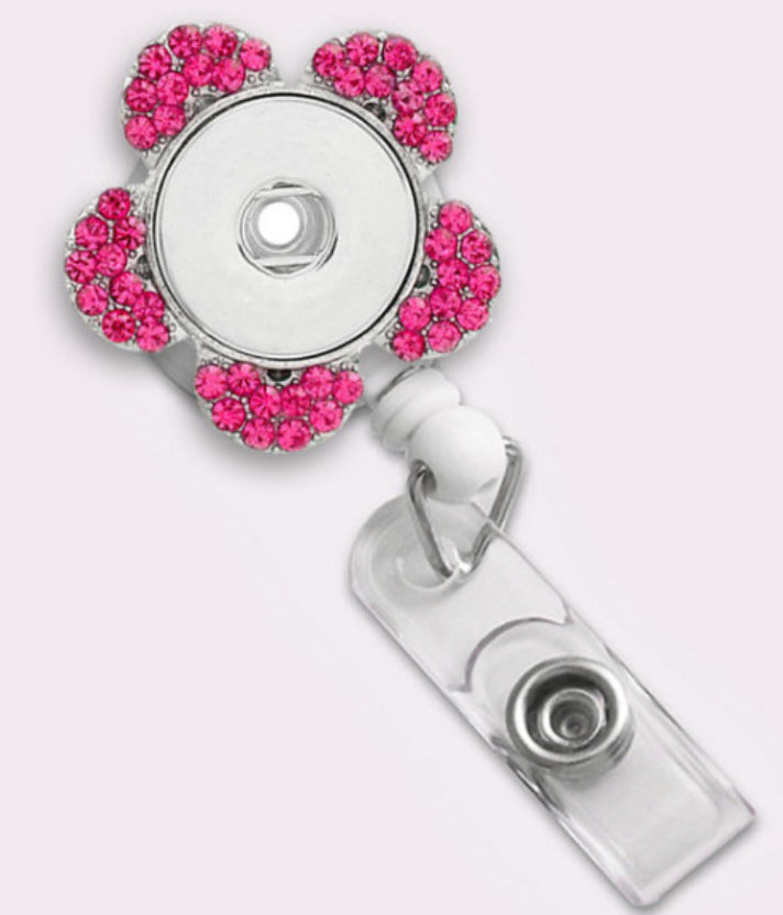 Rectractable ID Badge Holder Reel fits 18/20mm Snap Chunk