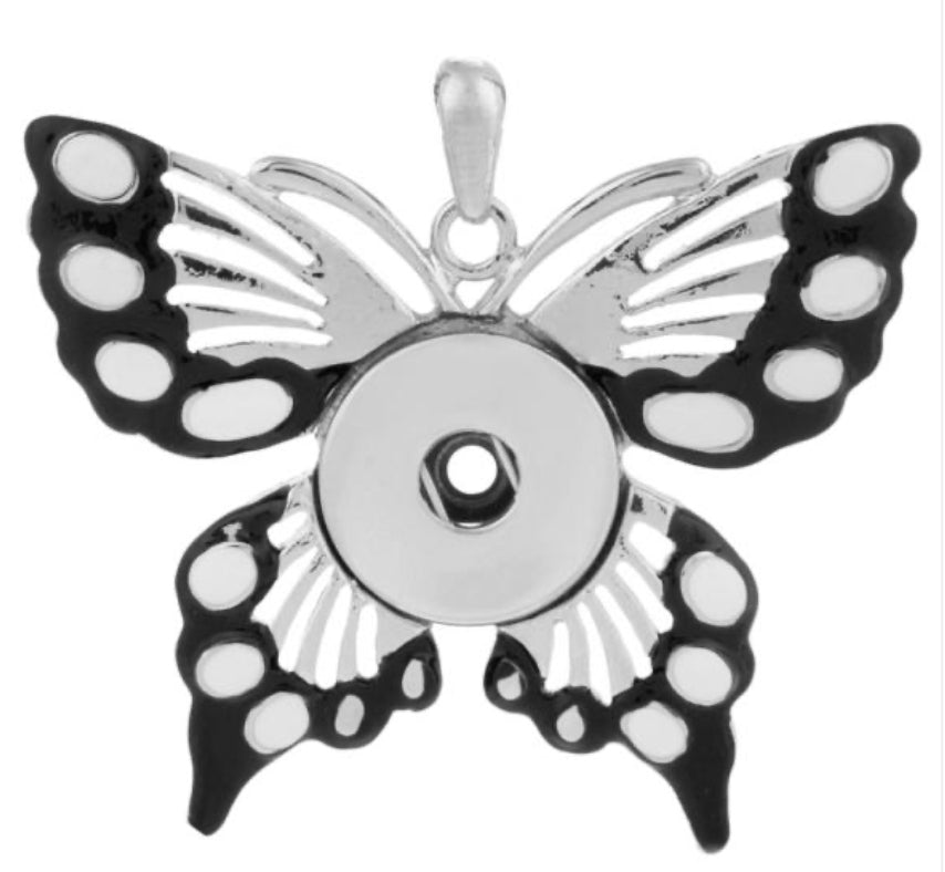 Butterfly Pendant fits 18/20mm Snap Chunk